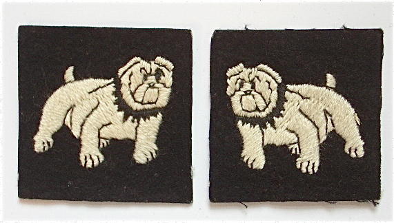 Eastern Command facing pair of formation signs.