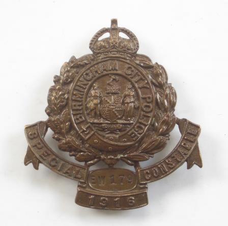 WW1 Birmingham Special Constabulary 1916 Bronze Badge.