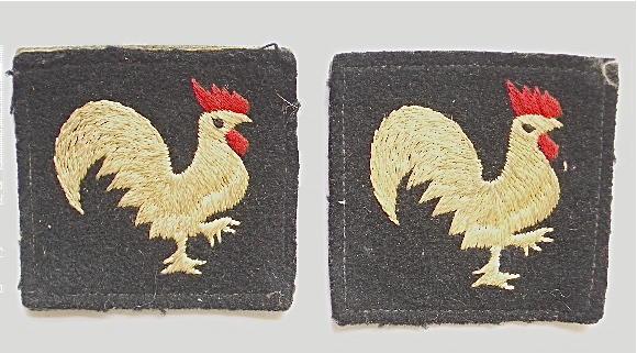 40th.Infantry Division Korean War pair of embroidered formation signs