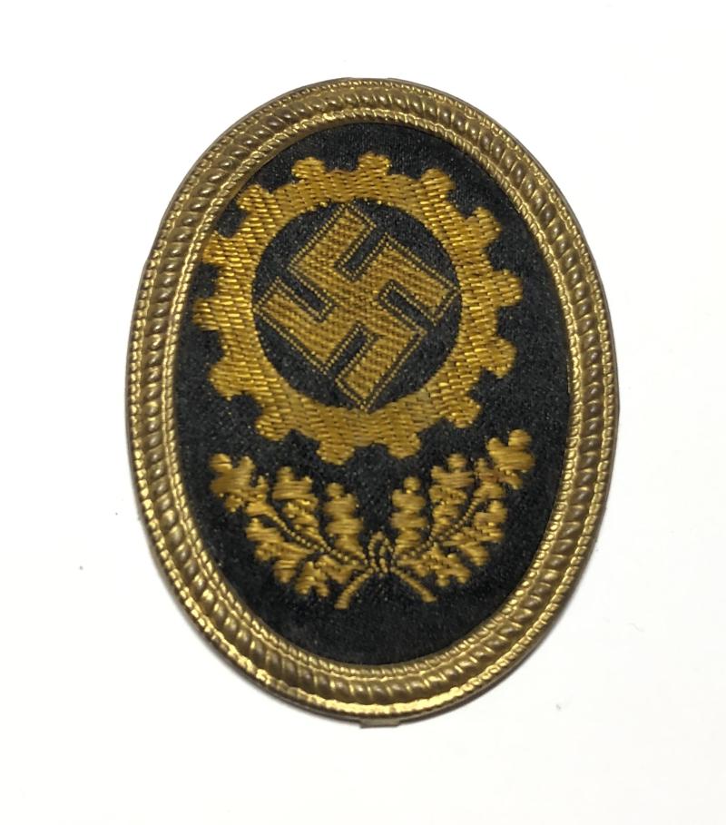 German Third Reich DAF (Deutsche Arbeitsfront/German Labour Front) cap badge.