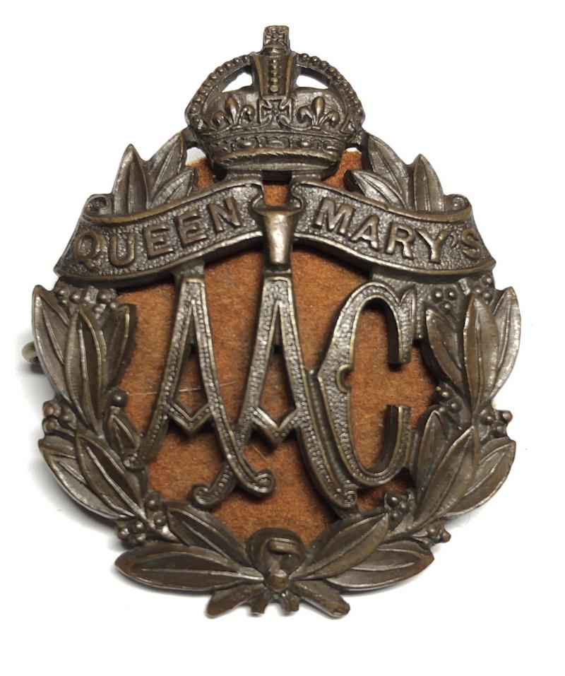 WW1 Queen Mary’s Army Auxiliary Corps OSD cap badge.