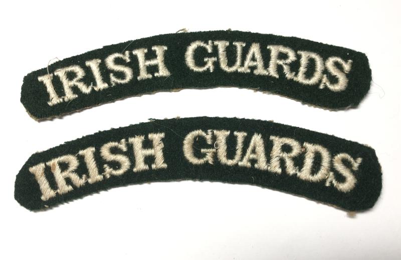 IRISH GUARDS pair of WW2 shoulder titles.