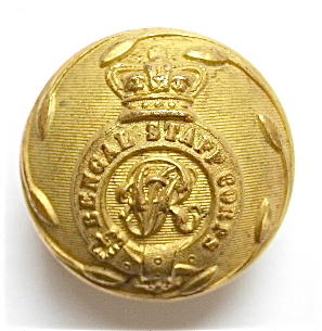 Indaian Army. Bengal Staff Corps Victorian Officer?s gilt button.