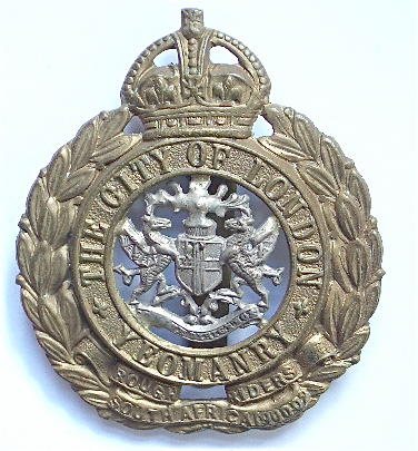 City of LondonYeomanry Rough Riders's OR's cap badge.