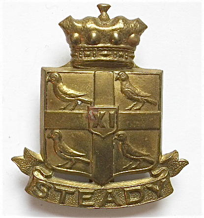 Canadian 11th Hussars Cap Badge Circa 1922.