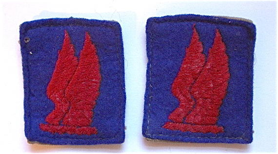 WW2 24th Independent Guards Brigade pair of formation signs.