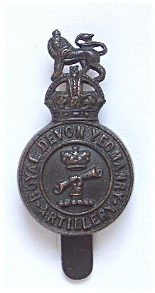 Royal Devon Yeomanry Artillery OR's cap badge.