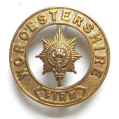 Worcestershire Regiment last pattern helmet plate centre.