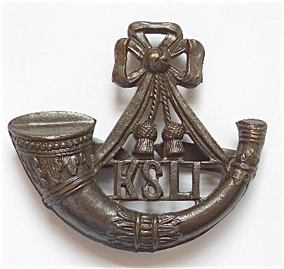 King's Shropshire Light Infantry OSD bronze cap badge.