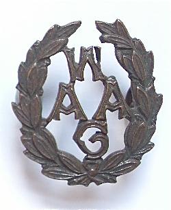 Women's Auxiliary Army Corps WW1 OSD bronze collar badge by J.R. Gaunt London.