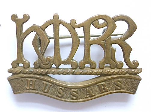 Boer War Her Majesty?s Reserve Regiment of Hussars brass sholkder title