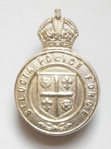 St. Lucia Police pre 1953 cap badge