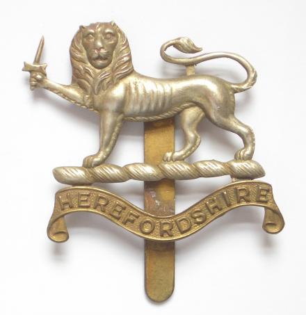 Herefordshire Regiment post 1908 Cap Badge