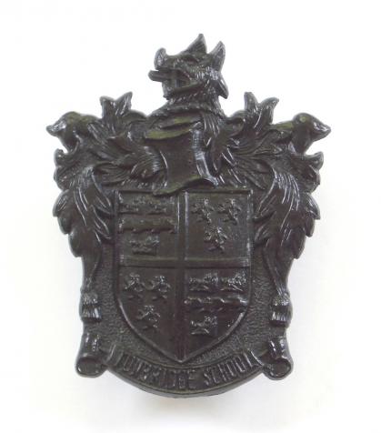 Tonbridge School OTC scarce black plastic cap badge