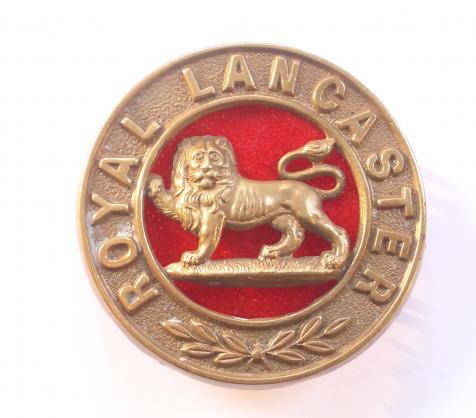 King's Own Royal Lancaster Regiment post 1881 helmet plate centre