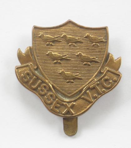 Sussex Volunteer Training Corps WW1 VTC Cap Badge