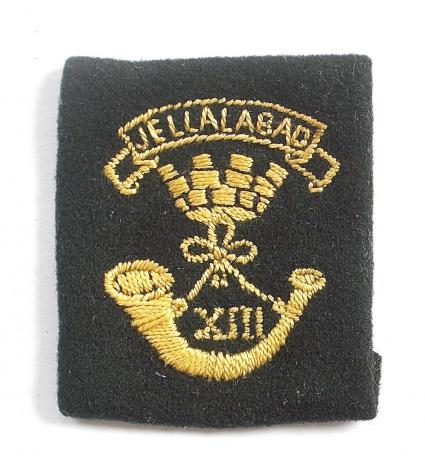 Somerset Light Infantry scarce cloth embroidered pagri badge.