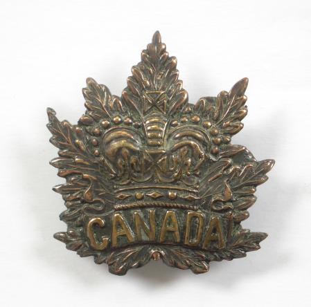 Canadian Boer War Victorian slouch hat badge.