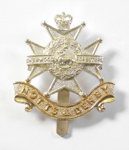 Sherwood Foresters (Notts & Derby) anodised pre 1970 cap badge  by JR Gaunt, B'ham