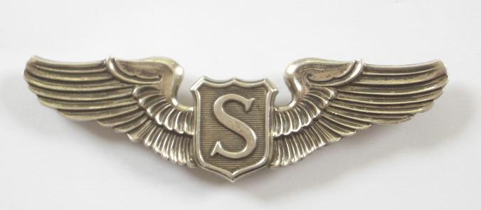 WW2 USAAF Silver Service Pilot Wings, by M.S. Mayer