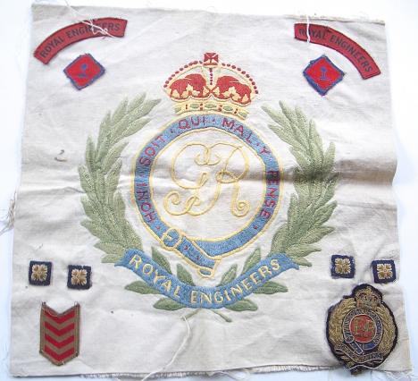 WW2 Royal Engineers Printed Badges etc