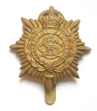 Army Service Corps WW all brass ASC cap badge circa 1916-18.