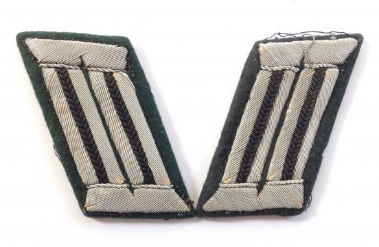 German Third Reich Pair of Engineers Army Officer's Collar Patches