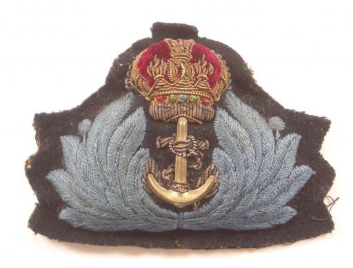 WW2 WRNS (Wrens) Womens Royal Naval Service Officer??s Bullion Cap Badge.