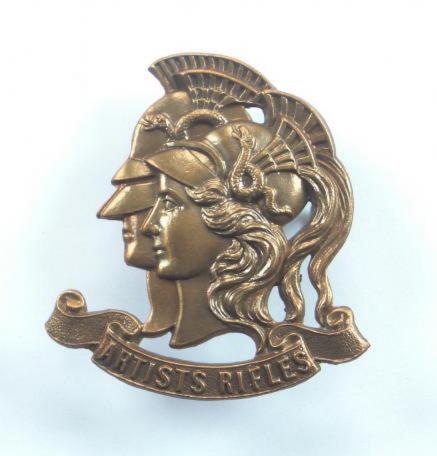 Artists Rifles Brass Cap Badge