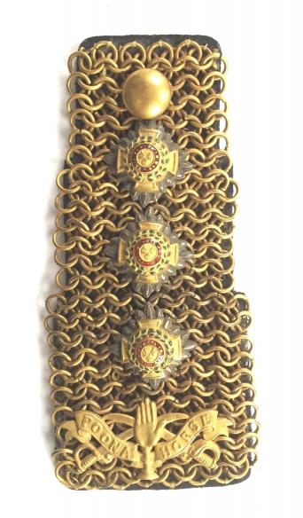 Indian Army Poona Horse Cavalry Officer's Shoulder Chain.