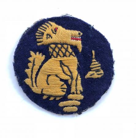 Chindits (3rd Indian Division) WW2 cloth embroidered formation sign.