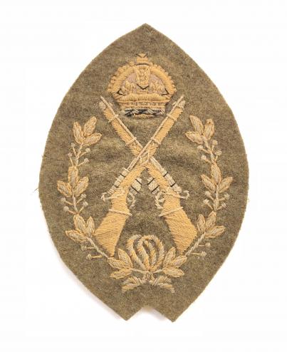 Best Shot of Sergeant?s in a Regiment pre War cloth arm badge