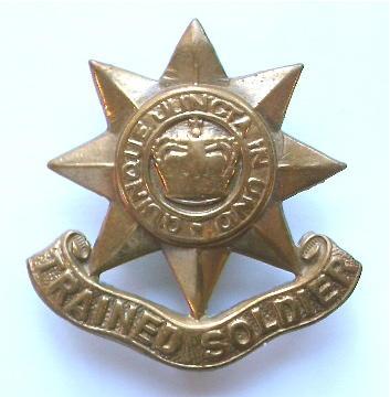 Guards Trained Soldier brass arm badge, post 1953.