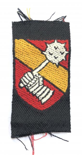 34th Armoured Brigade WW2 cloth embroidered formation badge