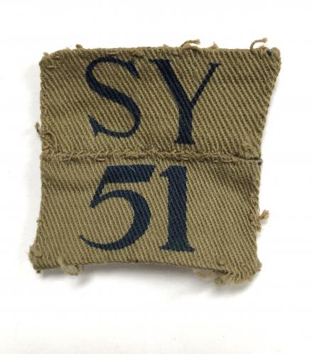 SY 51 WW2 Malden Bn. Surrey Home Guard designation
