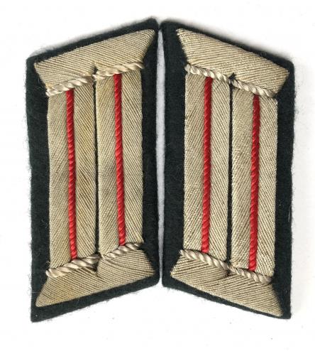 German Third Reich Heer Artillery Officer's collar patches