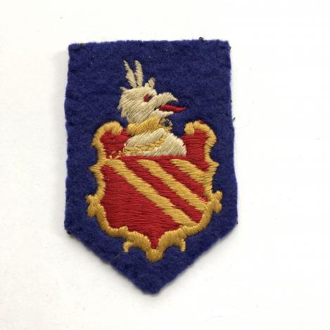 252nd Field Regiment, Royal Artillery cloth embroidered formation sign.