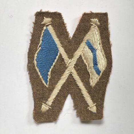 Briish Army WW2 cloth Signal Instructer's sleeve badge