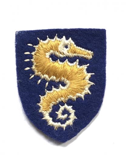 27th Armoured Brigade WW2 embroidered cloth formation sign.