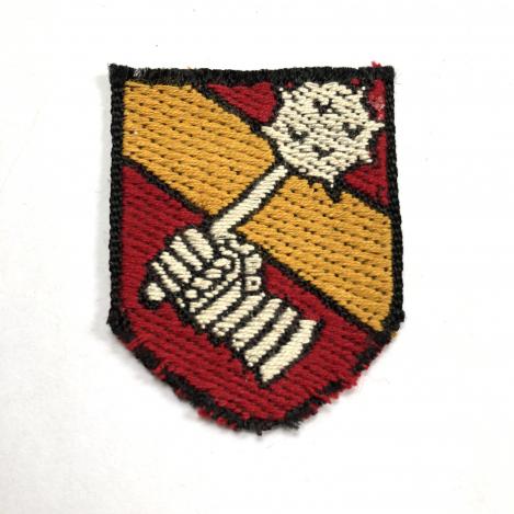 34th Armoured Brigade WW2 cloth embroidered formation badge