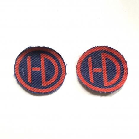 51st Highland Division PAIR of 1941 first pattern formation signs