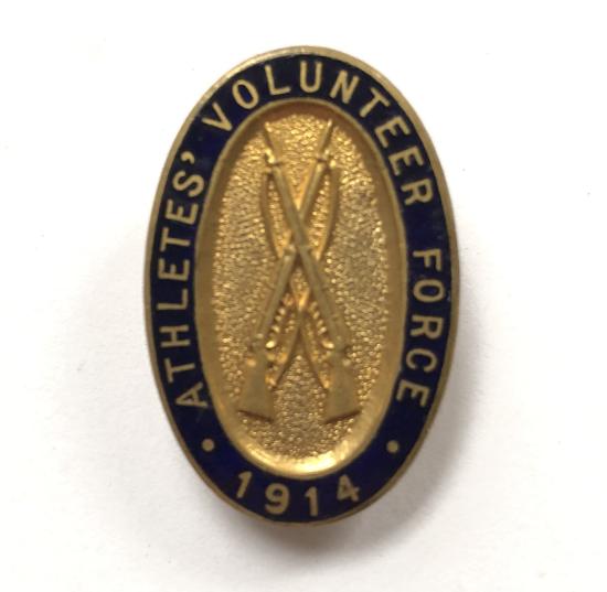 Athletes Volunteer Force 1914 VTC badge
