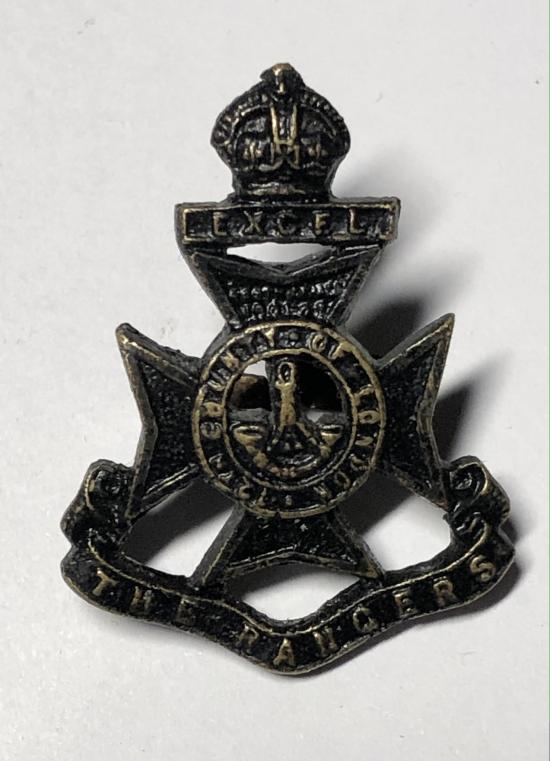 16th London The Rangers WW1 Officer's field service cap badge