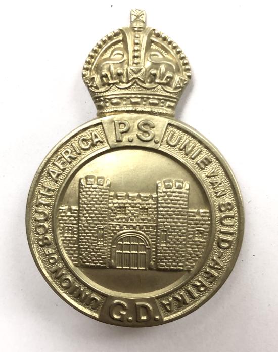 Union of South Africa Prison Service helmet/cap badge