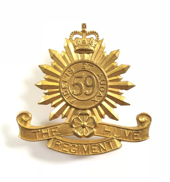 Australian 59th Hulme Regiment Slouch Hat Badge circa 1952-60 by Swann & Son Vic