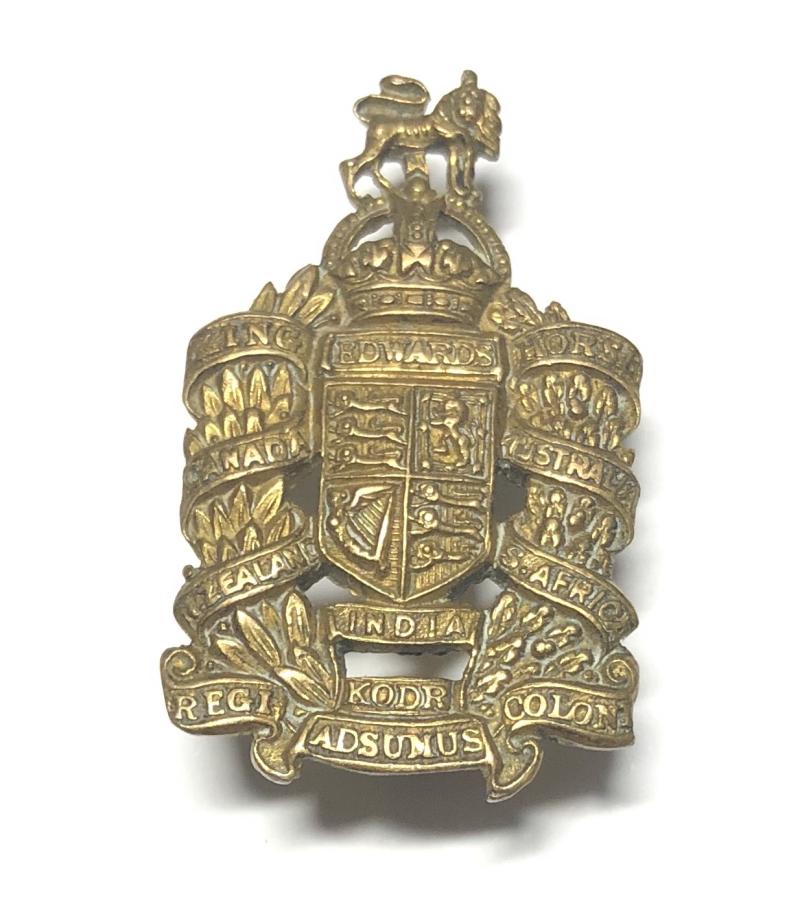 King Edward's Horse pre WW1 collar badge
