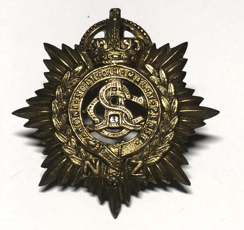New Zealand Army Service Corps cap badge.