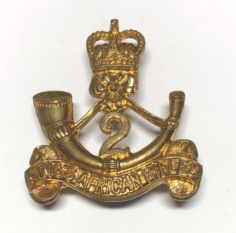 2nd (Nyasaland) King's African Rifles post 1953 cap badge.