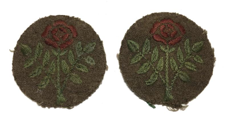 55th (West Lancashire) Division WW1 pair of formation signs.
