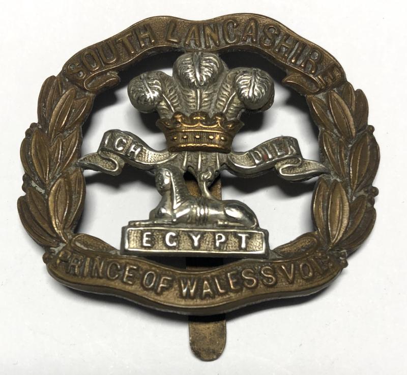 PWV South Lancashire Regiment WW1 cap badge